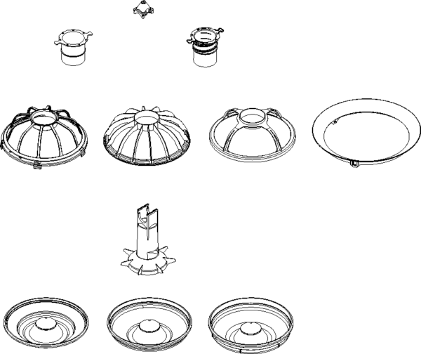 Mini Max Pan feeder for broilers